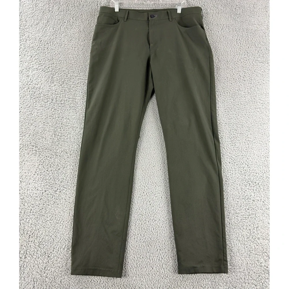 Public Rec All Day Every Day Pants Men 36x36 Olive Green Technical Chino Stretch